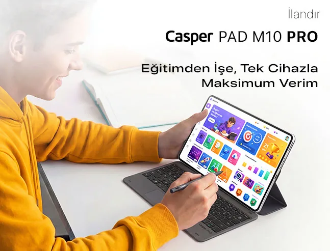 Casper PAD M10: Tek Cihazla Çalışma ve Eğlenceyi Birleştiriyor — Oyun Haberleri kapak görseli